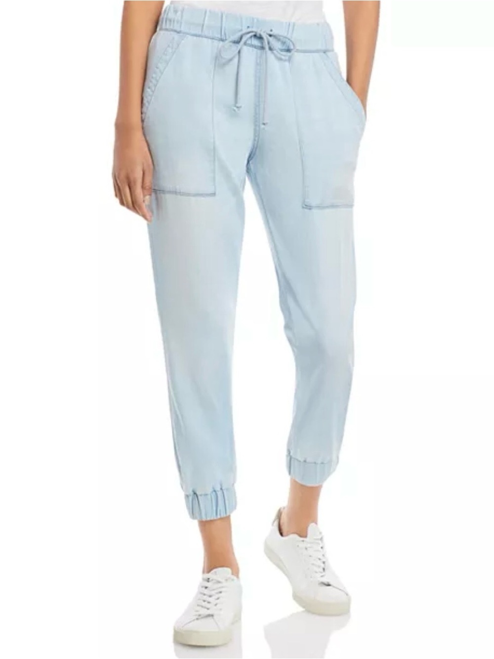 Anthropologie Cloth & Stone Light Chambray Adjustable Soft Casual Jogger Size XS